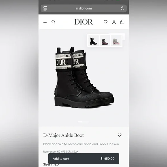 Dior Black and Tan D-Major Ankle Boot - Picture 7 of 7